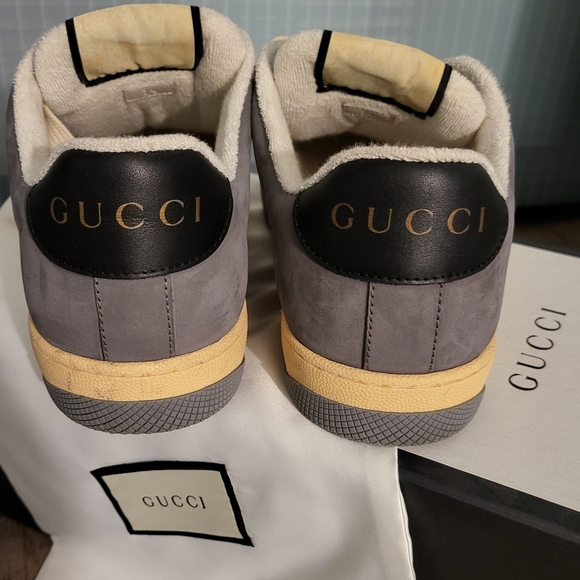 Gucci Men's Gray and Red Sneakers - Picture 11 of 15